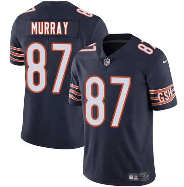Men & Women & Youth Chicago Bears #87 Jordan Murray Navy 2025 Vapor Stitched Jersey